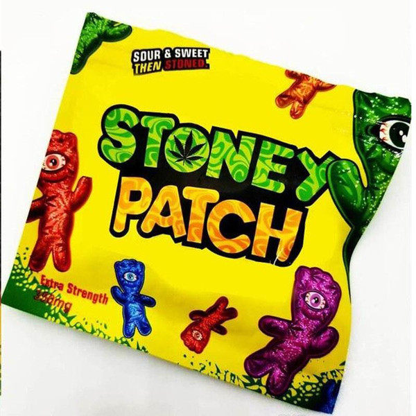 Amazon Hot sale 2019 New Stoney Patch Gummies Smell Proof Bags Extra Strength 350mg Stand Up Pouch to Insert Gummies