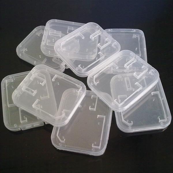 Memory Card Clear plastic packing boxes retail package box for SD T-Flash TF Card packing Box Transparent Storage Case free shipping