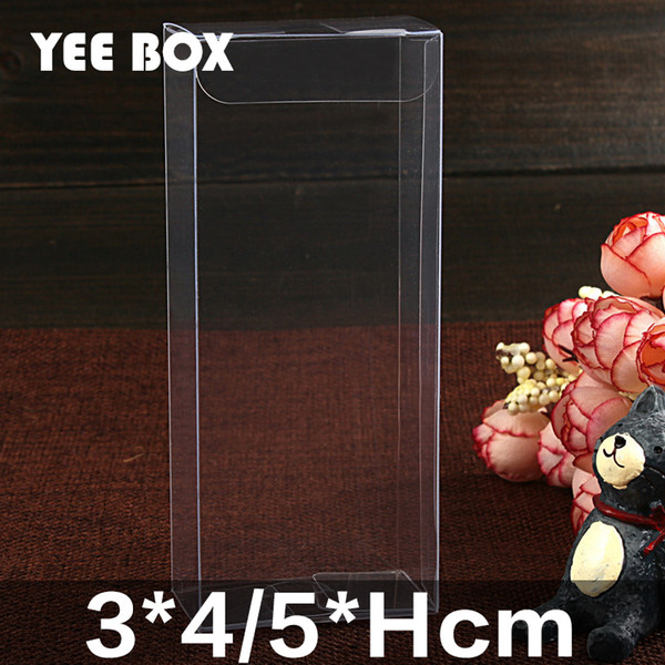 50pcs/lot 3*4/5*Hcm Spot PVC clear plastic box/Package box display box for cosmetics, nut fruit, sweets, etc.