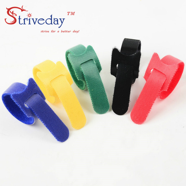 1000pcs 5 Colors can choose Magic tape wiring harness/tapes Cable ties/Tie cord Computer cable Earphone Winder Cable ties DIY