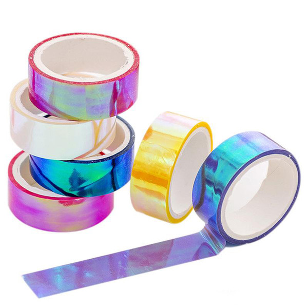 Waterproof Adhesive Tape Color Washi Tape Diy Decorative Scrapbooking Masking Tape Color Label Sticker Stationery