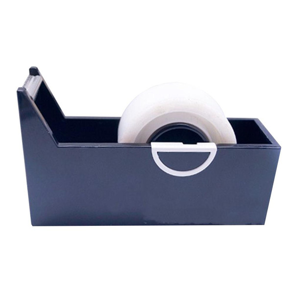 Creative Square Plastic Tape Seat Tape Holder Office Dispenser Desktop With Cutter Supplies r20