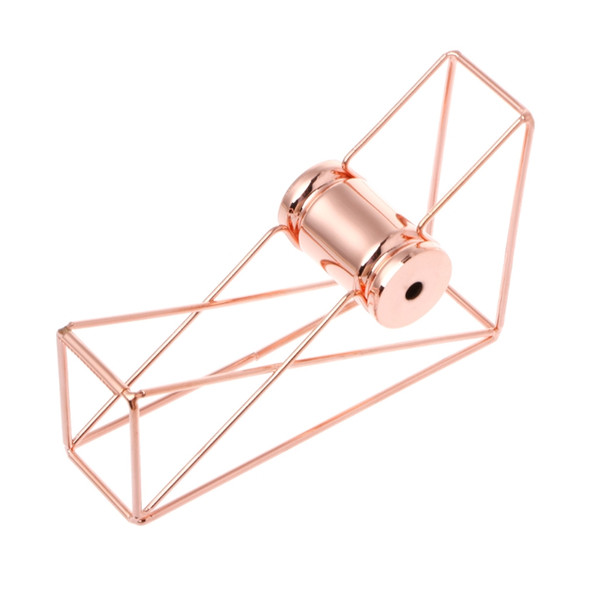 Rose Gold Hollow Tape Cutter Washi Storage Organizer Stationery Office Supplies