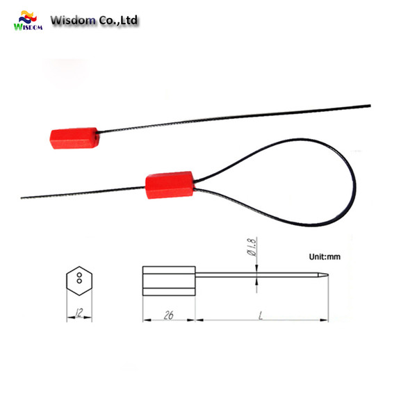 High Duty Pull Tight Container Truck Security Containers, Trucks, Tanks Door, plastic coated security cable seal transport lock gas logistic