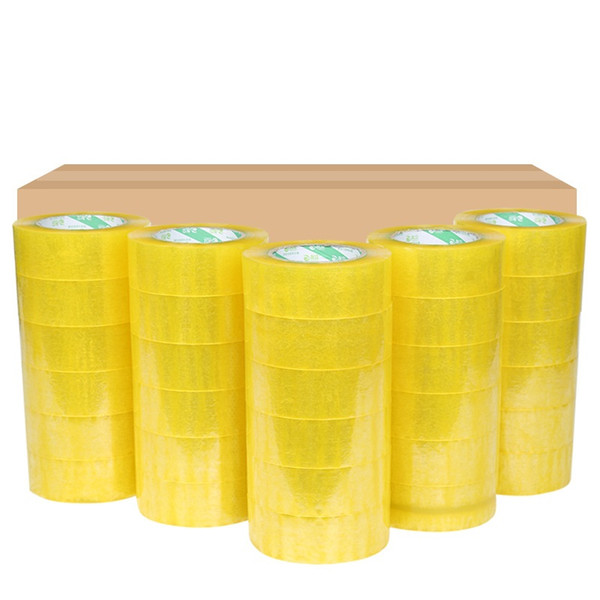 4 rolls Carton Sealing Clear Packing/Shipping/Box Tape- 2 Mil- 2inch x 33 Yards Office Film Adhesive Tape Gift Ribbon Strapping