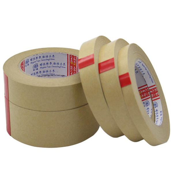 2 cm*25 m*0.13 mm Kraft Paper Tape Hot Sale Easy to Tear High Viscosity Retro Adhesive Tapes