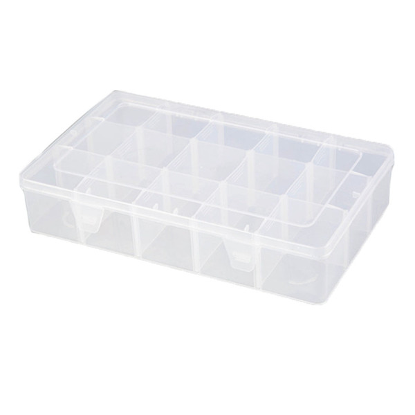 15 Grids Scrapbook Transparent Storage Box Gift Organizer Plastic Washi Tape DIY Art Supplies Learning Multifunction Detachable