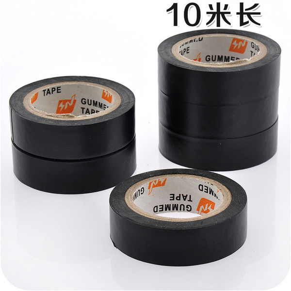 Household 10m Antistatic Grid Tape for Laptop Cellphone PVC Waterproof Anti-electric Black Insulation Tape Electric Components Packing