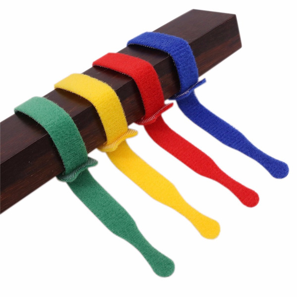 16 Pcs 20 * 1.3 cm Green Wire And Cable Tie/mobile Phone Cable Tie/computer Peripheral Line Tie 6 Color Mixture Delivery