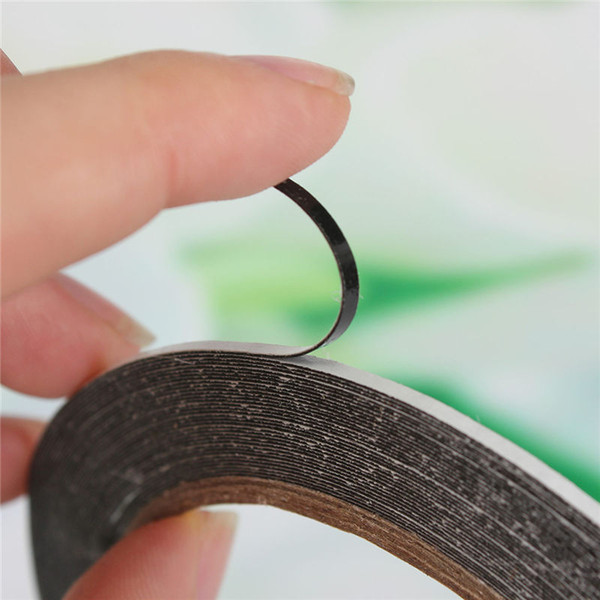 Wholesale-2mmX 10m Double Sided Adhesive Black Foam Tape For Cell Phone Repair Gasket Screen PCB Dust Proof 0.3mm Thick