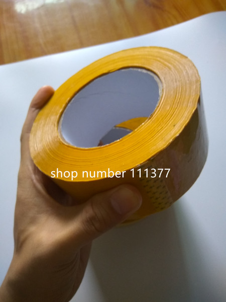 Preferential big BOPP thick single side yellow Sealing tape carton box multifunctional adhesive Packaging tape width 5.5 cm thickness 2.3cm