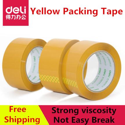 wholesale yellow Packing sealing adhesive tape single side glue tape 4.8/6cm wide strong viscosity not easy break 2016