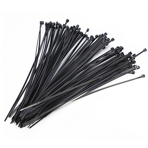 Electrical Cable Tie Wire Zip Tie Cord Strap Plastic Zip Trim Wrap Cable Loop Ties Wire Self-Locking 100PCS 2.5*100mm