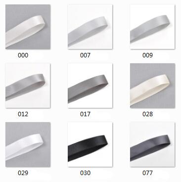 100y Double faced satin ribbon Silk ribbon tape Diy ribbon Wholesale -Grey & Brown