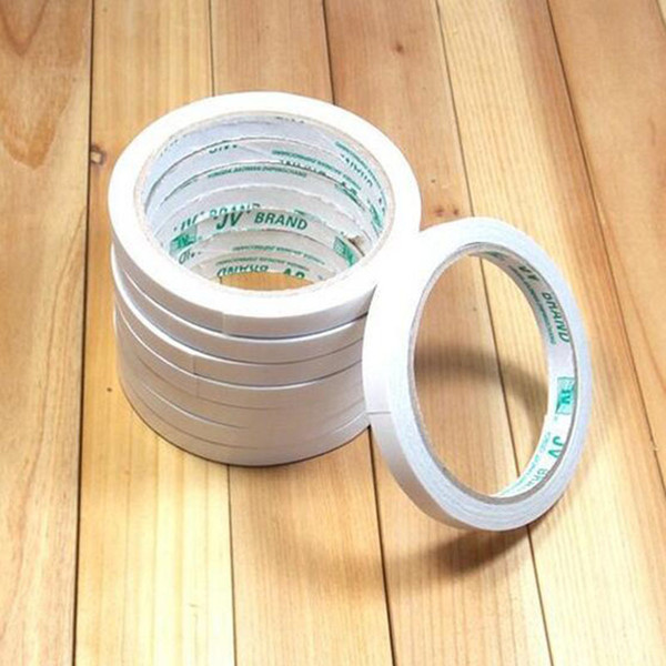 Double Sided Tape Office and School Stationery Adhesive Tape Packing Tape Width 0.8 cm, 9.5m Length