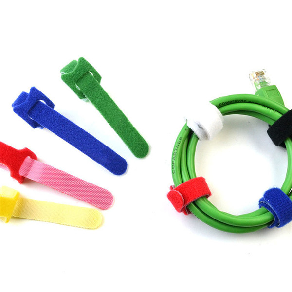 Colorful Practical Cable Ties Nylon Strap Power Wire Management nylon hook loop fastener Nylon Reusable Cable Ties