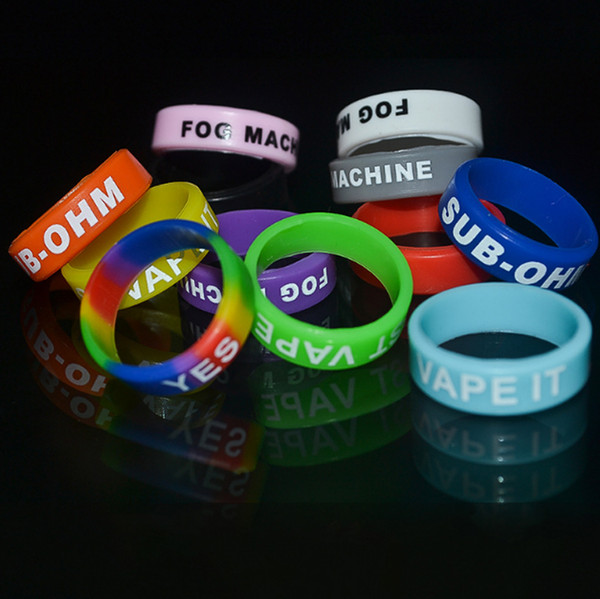 Decorative and Protection Mod Vape Band Silicone Custom Rubber Vape Rings Ecig Silicon Vape Band Non-Slip Rubber Bands 200pcs Free Shipping