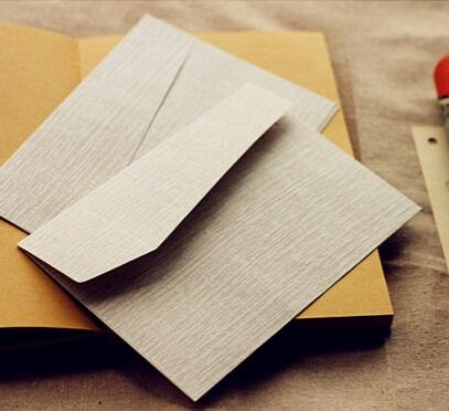 Wholesale-5pcs/lot 170*120mm/New Vintage Japan Grey Grain style DIY Multifunction Kraft paper envelope