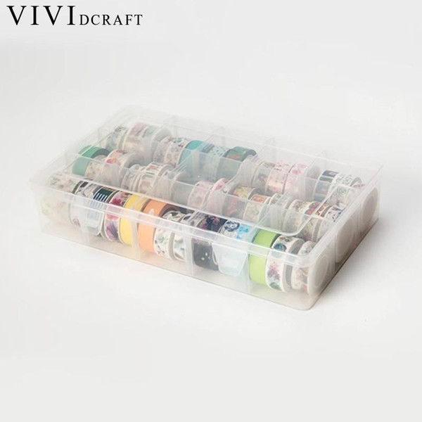 Vividcraft Tape Dispenser Washi Tape DIY Storage Box Scrapbooking Sticker Stationery 27.6*16*5.5cm Packing Dispenser