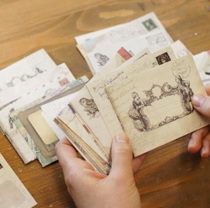 Wholesale-3 bags/lot (36 pieces) Mini Cute Ancien Paper Envelope Retro Vintage European Style For Card Scrapbooking Gift Free shipping