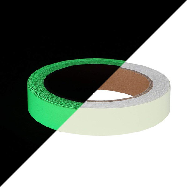 Glow In Dark Tape Self-adhesive Luminous Warning Tape Night Safety Security Home Decoration Tapes for Stairs,Walls,Steps and Exit Sign