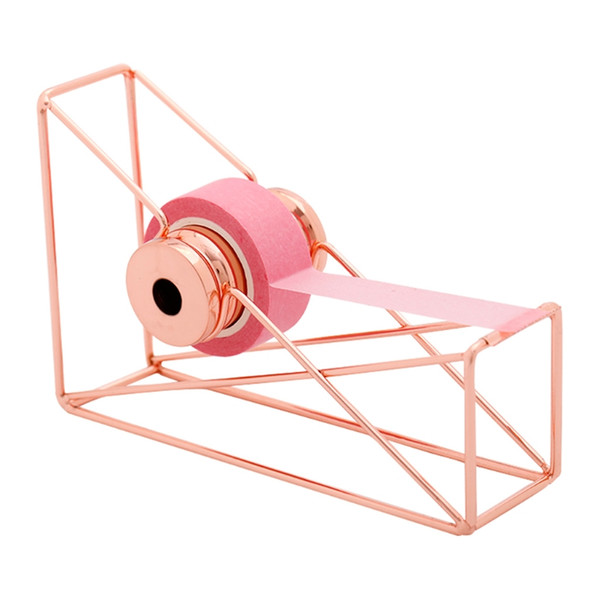 High quality rose gold Tape Cutter Washi Tape Storage Organizer Cutter Stationery Office Dispenser Office Supplies