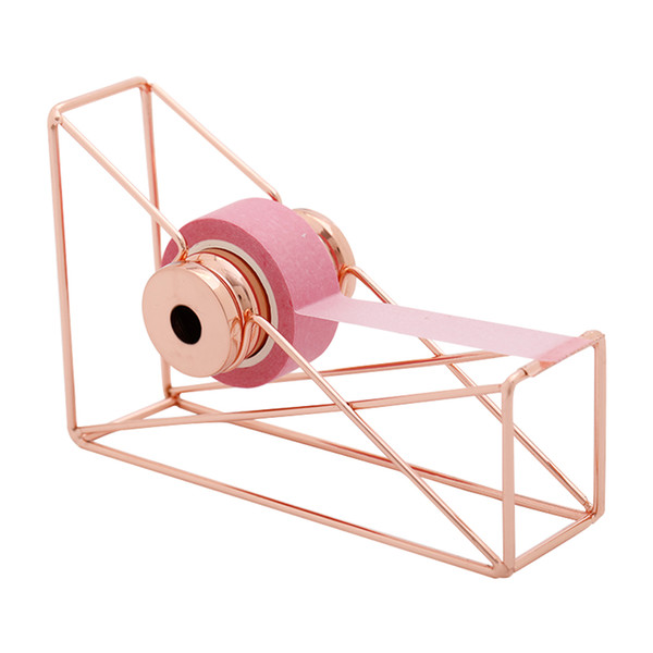 High quality rose gold Tape Cutter Washi Tape Storage Organizer Cutter Stationery Office Dispenser Office Supplies