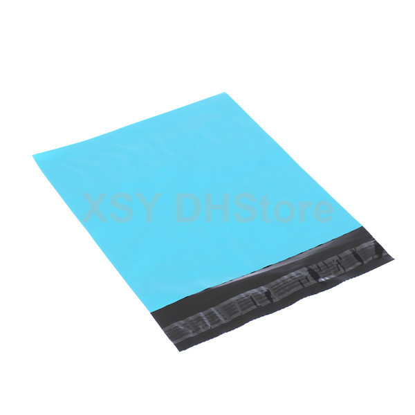 100 PCS Blue Plastic Mailing Bag Non-Padded Envelope Shipping Mailer Width 110 - 320mm (4.3