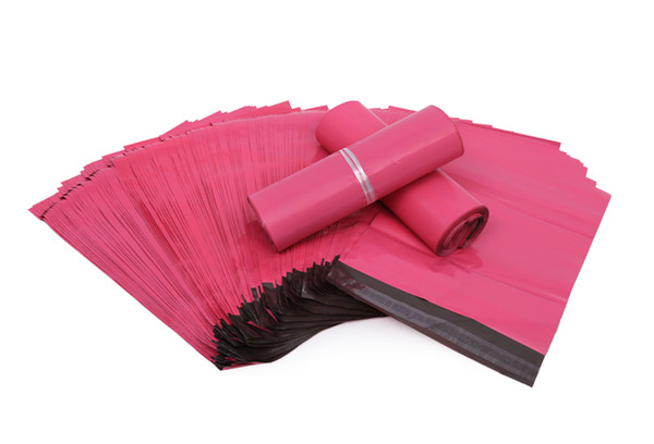 100pcs/lot Pink Poly Mailer 10*13 inches Express Bag 25*35cm Mail Bags Envelope/ Self Adhesive Seal Plastic bags pouch