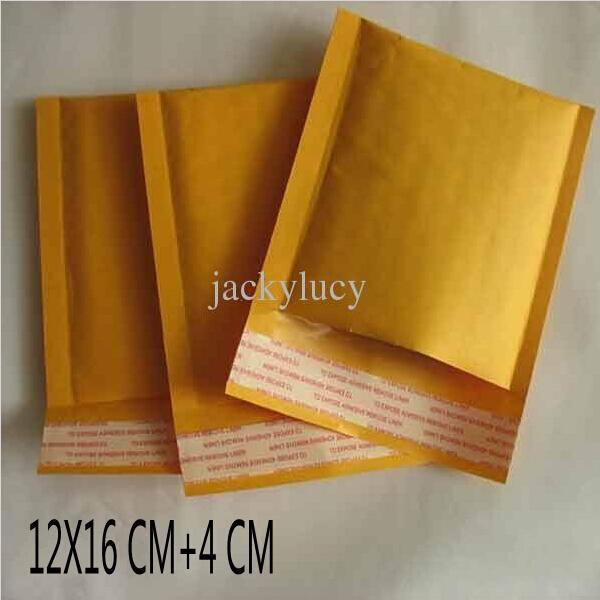 4.7*6.3 inch 12*16cm+4cm Kraft Bubble Mailers Envelopes Wrap Bags Padded Envelope Mail Packing Pouch Free Shipping