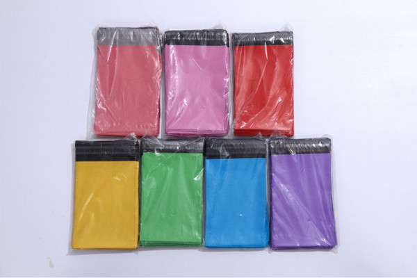 Wholesale-6 *10inch rainbow COLOR POLY MAILERS ENVELOPE BAGS