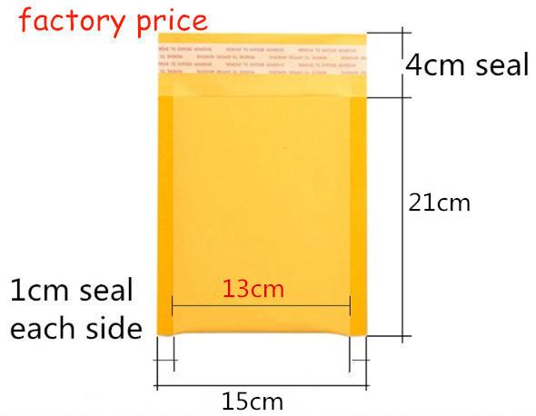 15x21cm 100pcs Self adhesive Bubble Mailer poly bubble mailer bubble Shipping Envelope Postal Bags Shipping Bags kraft paper drop shipping