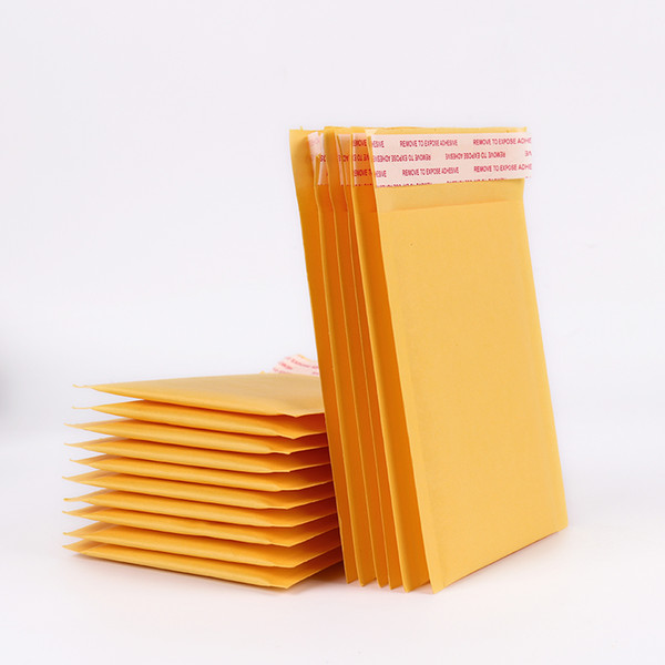 5PCS/lot Wholesale 110*130mm Bubble Envelopes Bags Mailers Padded Shipping Envelope Kraft Paper Bubble Mailing Bag Fragile Supplies