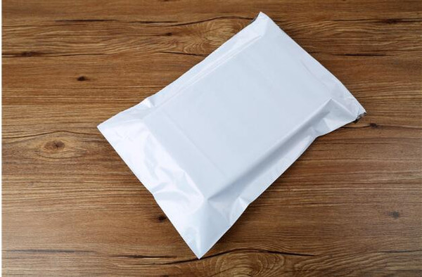 17CMx30CM White Poly Self-seal Mailbags Plastic Courier Destructive Poly Mailing Self Adhesive Plastic Bags Express Shipping Mail Bag