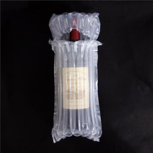 DHL & SF EXPRESS 32*8cm Air Dunnage Bag Air Filled Protective Wine bottle Wrap Inflatable Air Cushion Column Wrap Bags with a free pump