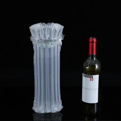 100pcs PE Bag 32*8cm Air Dunnage Bag Air Filled Protective Wine bottle Wrap Inflatable Air Cushion Column Wrap Bags with a free pump