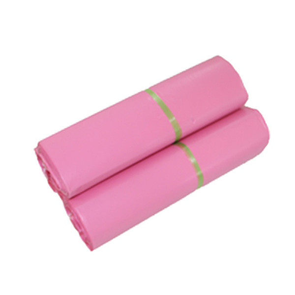 17x30cm Pink poly mailer shipping plastic packaging bags products mail by Courier storage supplies mailing self adhesive package pouch Lot