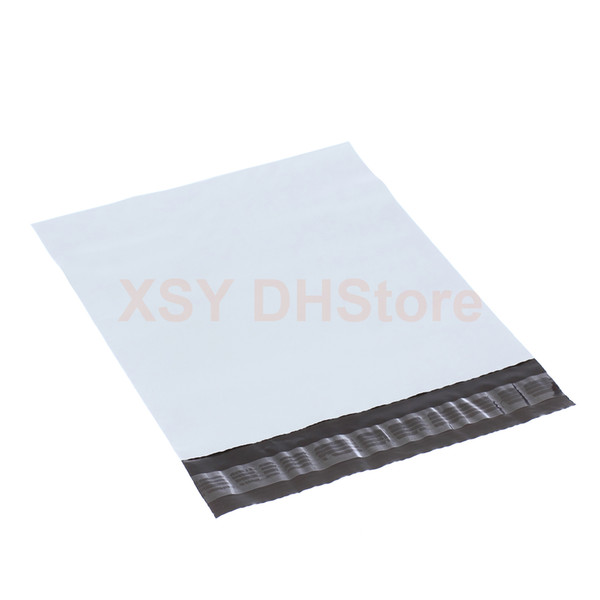 100 PCS White Poly Mailing Bags Non-Padded Envelopes Plastic Mailers Width 110mm - 305mm (4.3