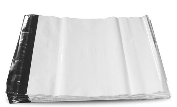 Free shipping 35*45 cm poly mailer mailing bags express bags courier bags express envelope Plastic Mailers Bag 100PCS/bag white