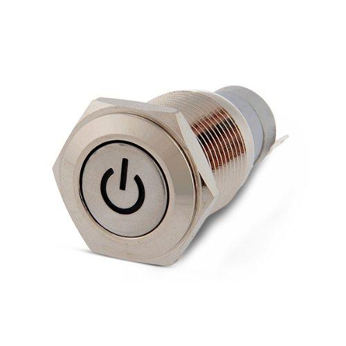 Wholesale-Unique Sales 16mm 12V Red LED On/Off Push Buttons Switch for Car Auto Boat