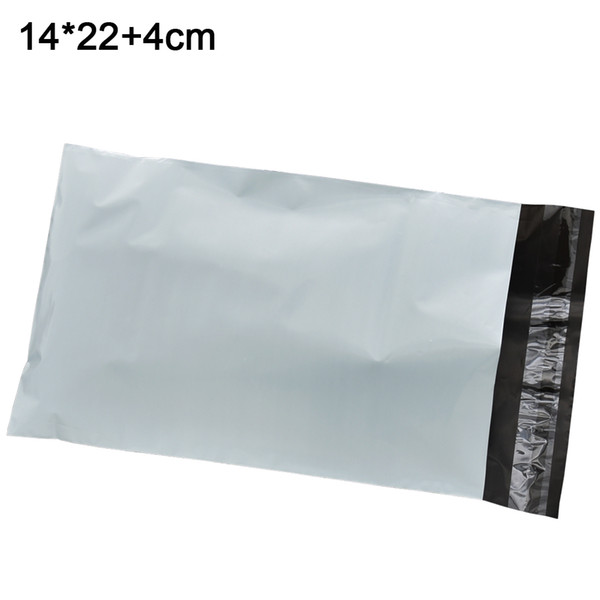 14*22+4cm Express Shipping Bag Mailer Packing Pouches White Opaque Grocery Package Mailing Envelope Bags 100pcs/lot