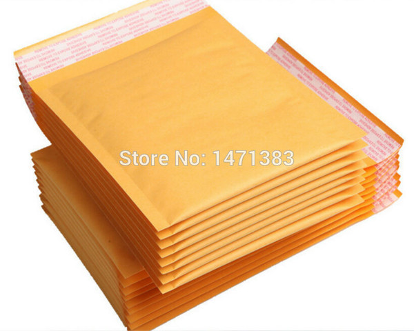 Wholesale-11*15cm Wholesales High Quality Golden Kraft Bubble Mailers Jiffy Bags