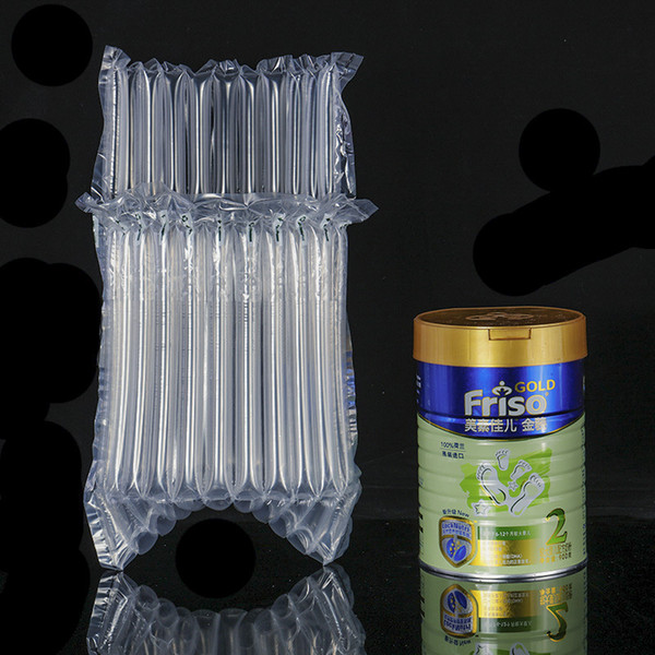 21x13CM 6 Wire 10 Colimns Milk Powder Pot Wrap Protector Air Filled Column Sleeve For Milk Pot Safe Transport Bag