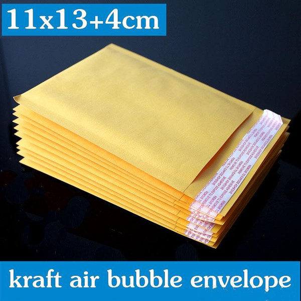 4.3*5.1 inch 110*130mm Kraft Bubble Envelope Wrap Bags Pouches Packaging PE Bubble Bags free shipping