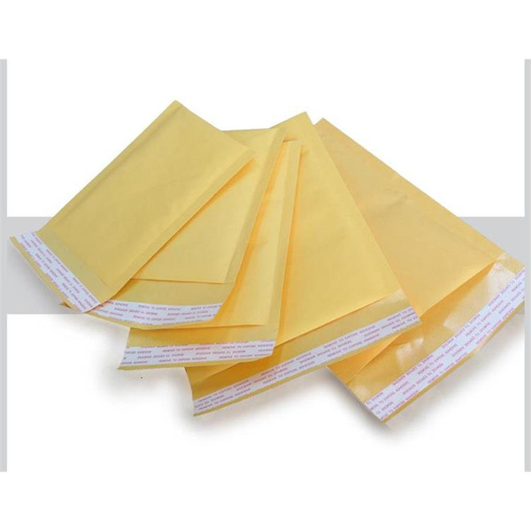 Small Kraft Bubble Mailers Padded Envelopes Bags 110x130+40mm Externally Mail Bags kraft and PE bubble Free Shipping