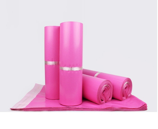 100pcs/lot Pink Poly Mailer 17*30cm Express Bag Mail Bags Envelope/ Self Adhesive Seal Plastic bags pouch