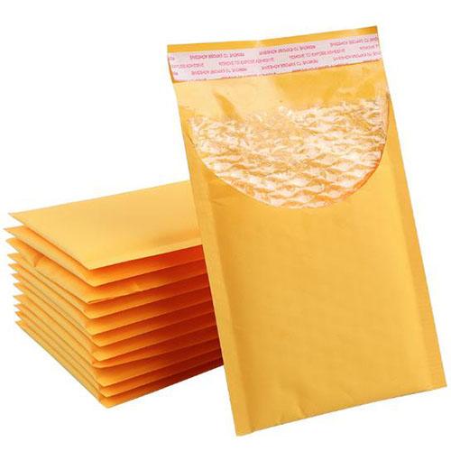 120*180mm Kraft Paper Bubble Envelopes Bags Mailers Padded Shipping Envelope With Bubble Mailing Bag Business Supplies free shipping