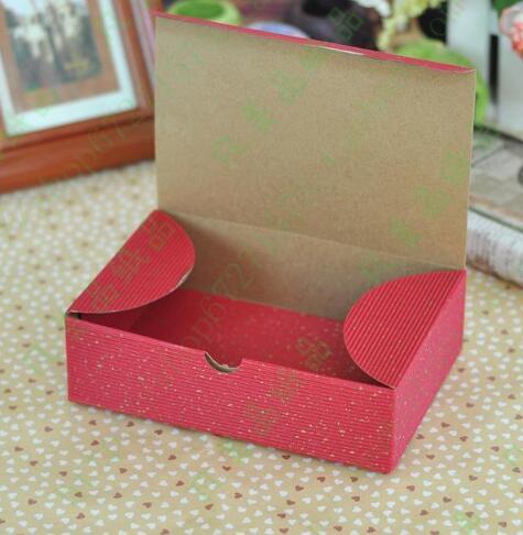 -X'mas Red Bakery Cake Box Pastry Biscuits Cookies Mooncake Corrugated Paper Gift Packaging Boxes 18*12*5cm