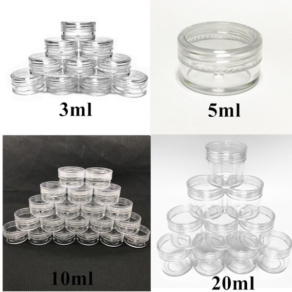 Top quaality Plastic Wax Containers Jar Box Cases Wax Holder container Food Grade Wax Tools Storage For Silicone Pipes Smoking Glass Bongs