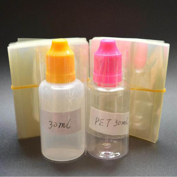 5ml 10ml 15ml 20ml 30ml 50ml Heat Shrink Wrap Film E Liquid Bottle Clear PVC Wrap Tube